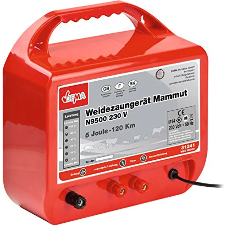 Weidezaungerät Mammut N9500 Elektrozaungerät 230V Weidezaun Elektrozaun – Bild 2