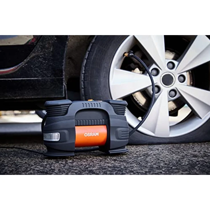 Osram Auto OTI830 Kompressor 5.5 bar Automatische Abschaltung, Digitales Display, mit Arbeitslampe, mit Powerbank-Funktion – Bild 7