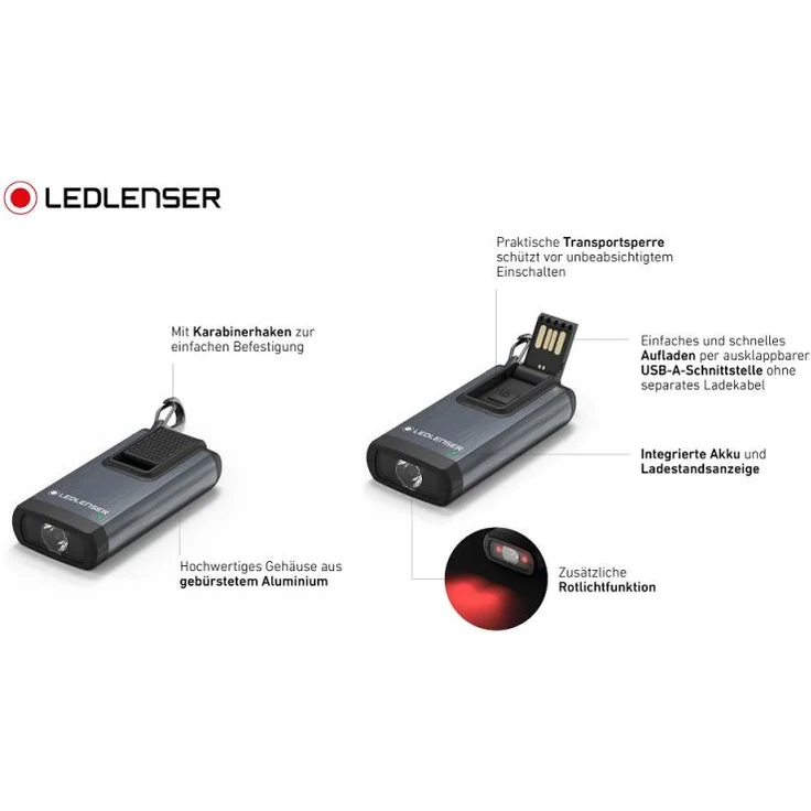 Ledlenser K6R wiederaufladbare Mini Taschenlampe rosegold – Bild 9