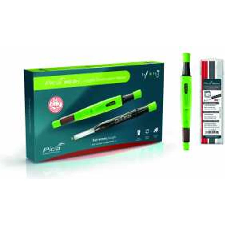 Pica Marker BIG Dry Longlife Construction Marker Vorteils Box ( 6095 ) + 12x Ersatz Mine – Bild 1