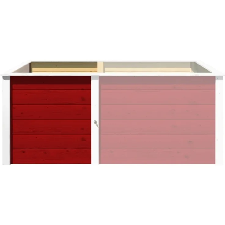 Ergänzungssatz Hochbeet Modular 21 mm rot, 67 cm
