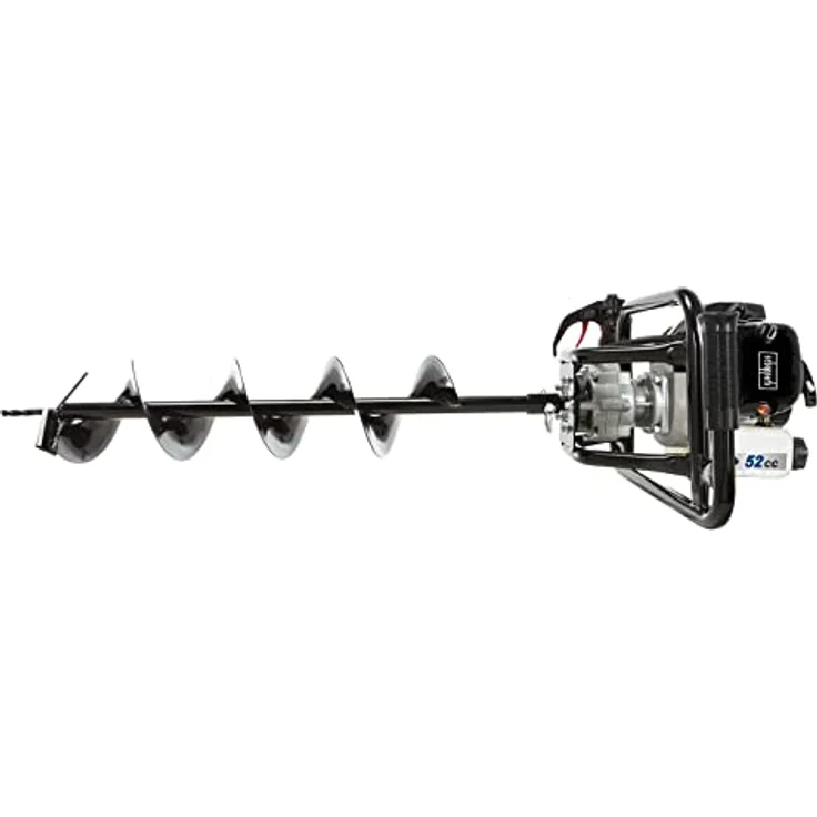 Scheppach Benzin Erdbohrer EB2000 | Erdlochbohrer Pfahlbohrer Gartenbohrer | Bohrerlänge 800mm | handlich mit 2 Griffen | 1450W Leistung | max. 200mm Bohrlöcher | inkl. 100, 150, 200mm Bohrer – Bild 5