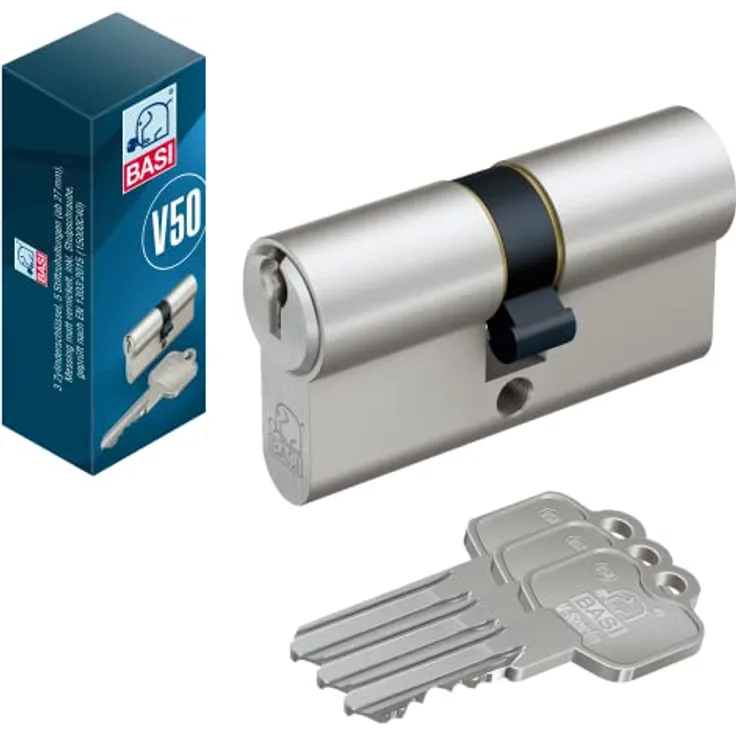 BASI - V50 - Profil-Kurzzylinder - 22/22 mm - Verschiedenschließend