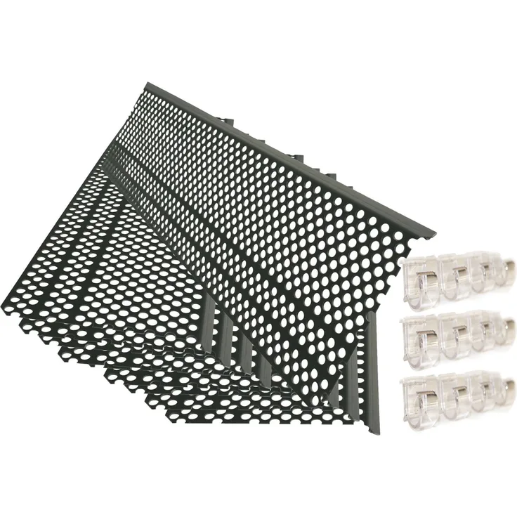 Marley Laubfrei 10x1 m Laubschutz Dachrinne Laubschutzgitter Laubgitter RG100 - RG150
