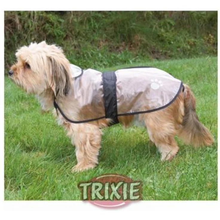 Trixie Regenmantel Tarbes transparent-schwarz M: 46 cm – Bild 1
