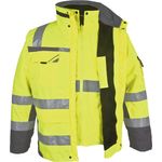 Winter-Warnschutz Parka gelb/grau, Gr. XL - PKA Klöcker