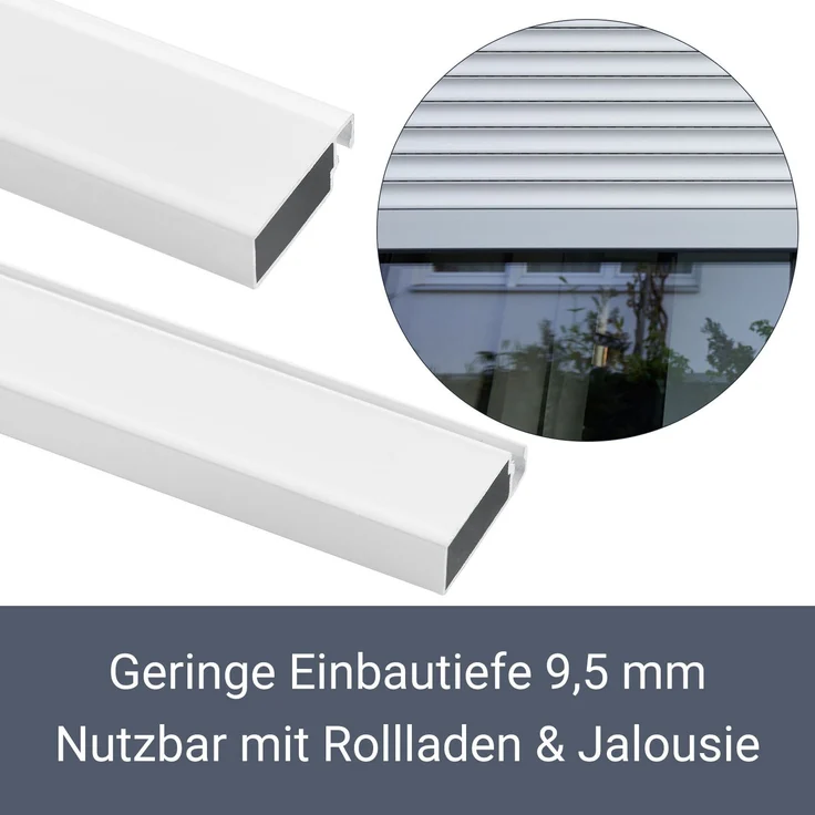 Juskys Fliegengitter mit Alu-Rahmen 120 x 140 cm – Insektenschutz für Fenster zum Einhängen – Insektenschutzgitter UV-beständig in Weiß – Bild 5