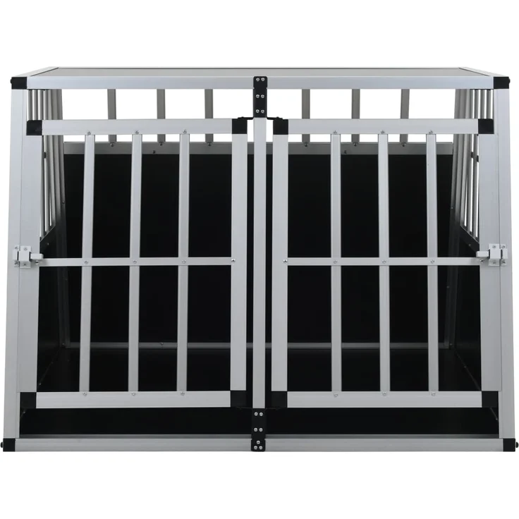 vidaXL Hundetransportbox mit Doppeltür 94 x 88 x 69 cm – Bild 3