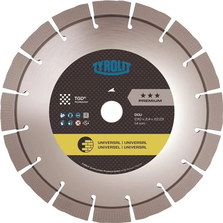Tyrolit C73W U3-10 DIAMANTKREISSAEGE - C73W 230x2,6x22,23 DCUP3