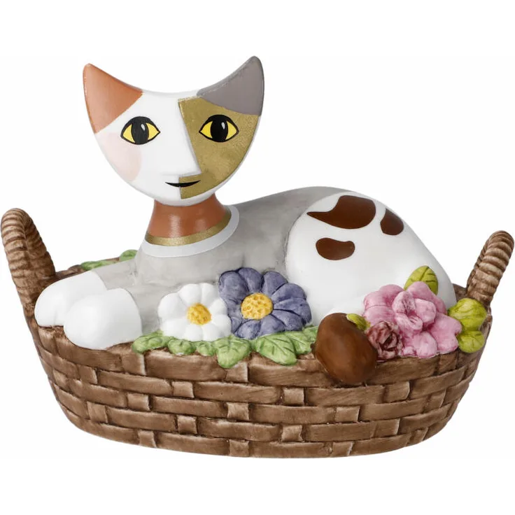 Goebel Figur Rosina Wachtmeister - Katzen Luogo accogliente, Katzenwelt, Dekofigur, Biskuitporzellan, Bunt, 31400771