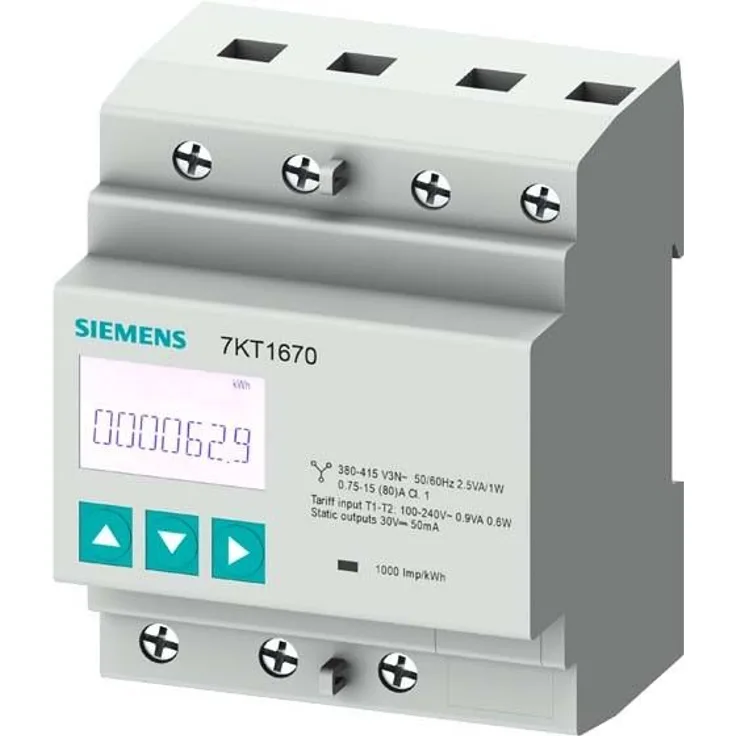 Siemens 7KT1665 Drehstromzähler digital 80 A 7KT1665