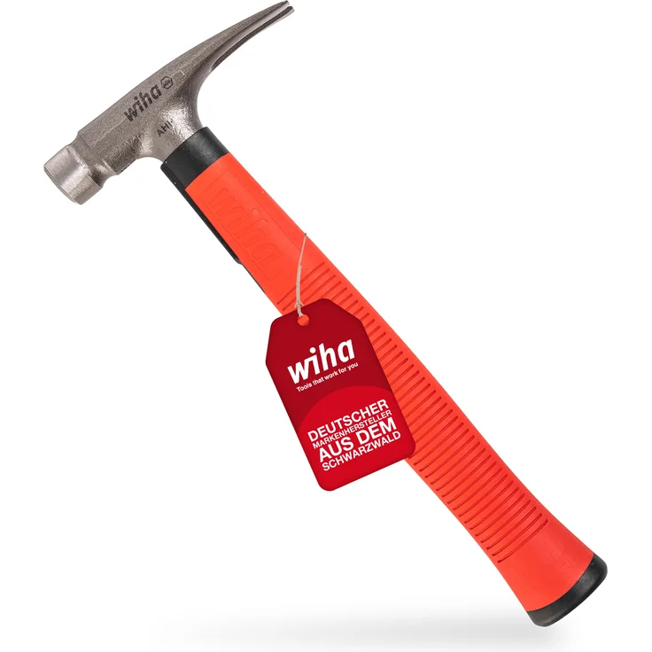 Wiha Elektriker Hammer 300g (42071), Werkzeug für Elektriker für elektrische Arbeiten, flacher Boden des Hammerstiels zum Platzieren von Kabeln und Dübeln – Bild 16
