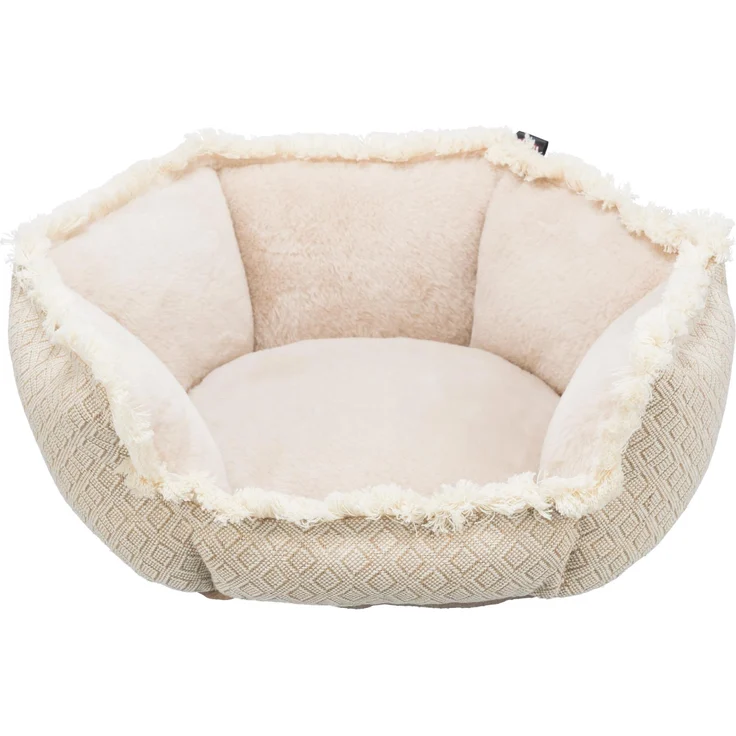 Bett Boho, eckig 65 65 cm, beige – Bild 1