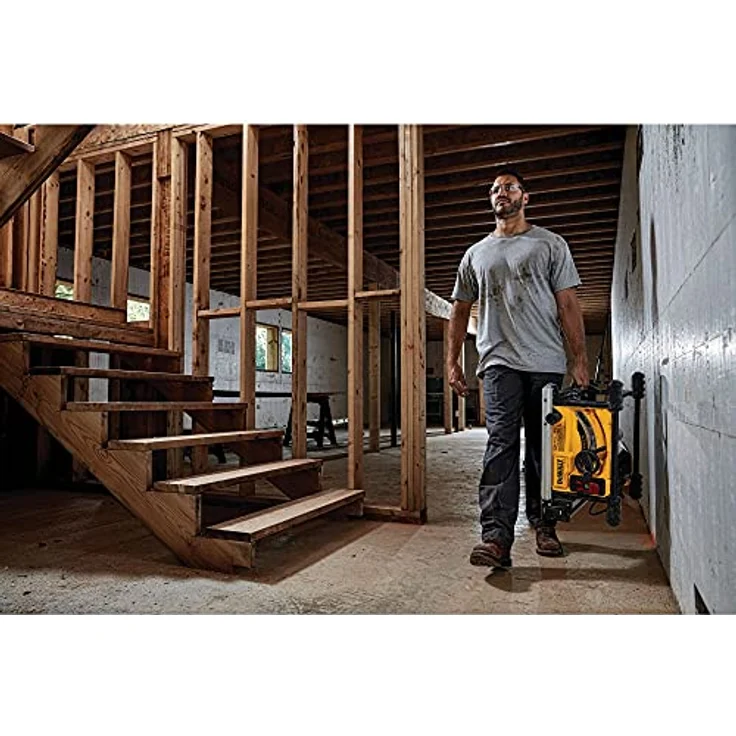 DeWALT DWE7485-QS Tischkreissaege 210 mm, Schwarz/Gelb – Bild 5