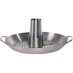 SANTOS Geflügelhalter Hähnchenbräter Gemüsekorb Edelstahl 3-teilig, Ø 30 cm