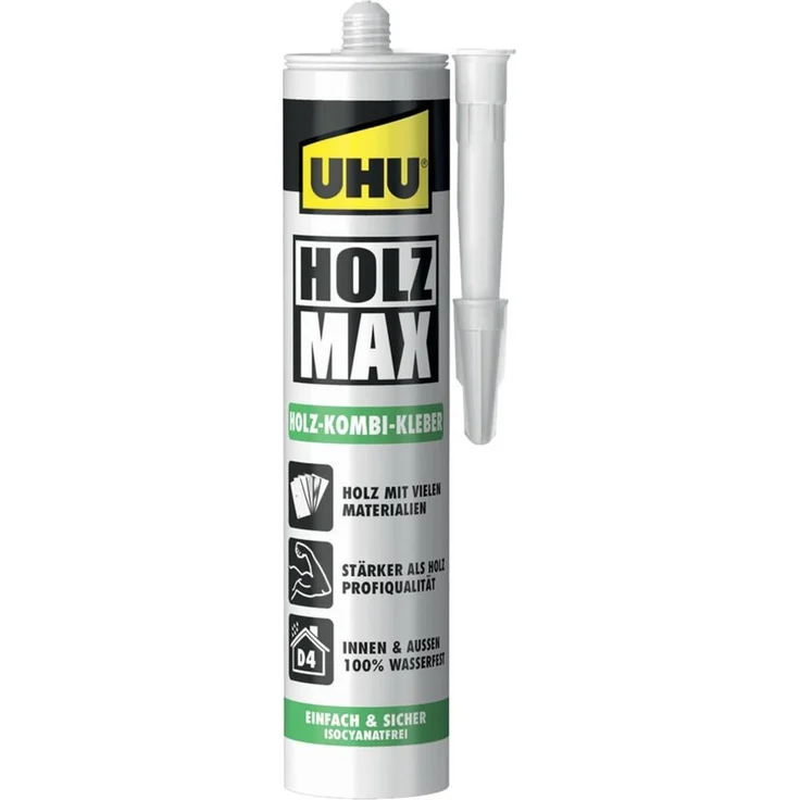 UHU UHU HOLZ MAX Tube 100g Holz-Kombi-Kleber (MAX und Dichtstoffe Kleb-) - Preisvergleich – Bild 1