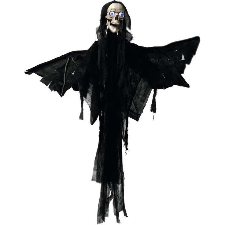 Europalms Halloween Figur Engel, animiert 165cm
