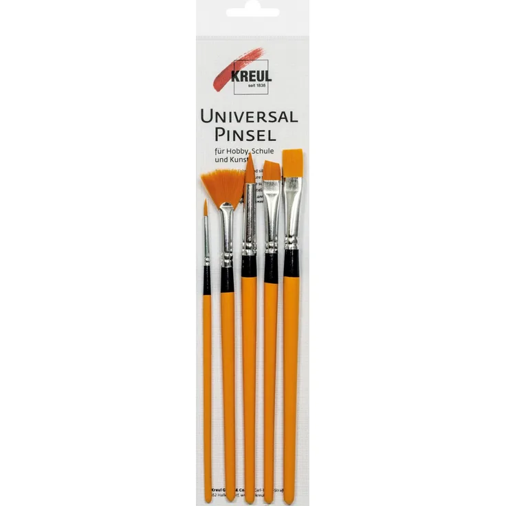 Kreul Universalpinsel Synthetics 5er Set flach
