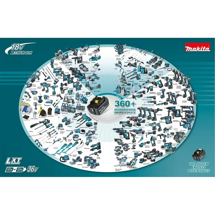 Makita DMP180Z Akku-Kompressor solo 8,3 bar 12 l pro min 18 V LED Arbeitsleuchte tragbar ohne Akku – Bild 8
