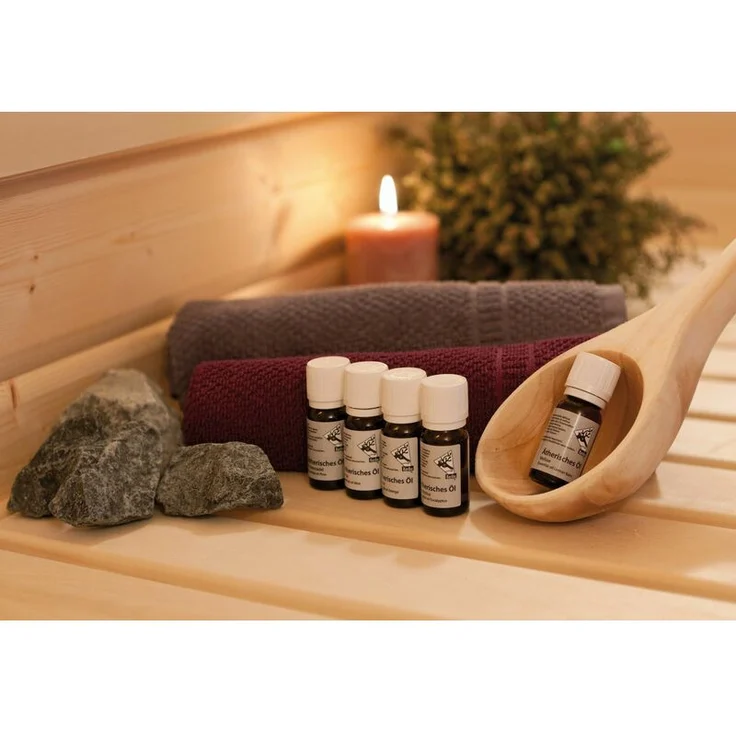 Karibu Ätherisches Öl je einmal: Eukalyptus, Orange, Minze, Fichtennadel sibirisch, Melisse – Bild 2