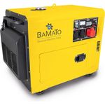 BAMATO Diesel Stromerzeuger BGE-5000D 3-phasig 230 V, 400 V Dauerleistung 1500 Watt (230 V) / 4400 Watt (400 V) Elektrostart bei 3/4 Last 1,61 Liter / Stunde 169 kg