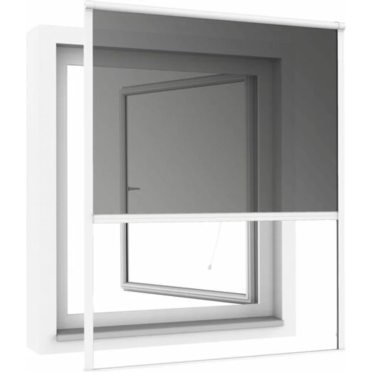 Windhager Sonnenschutz Einhängerollo Cool, 130x160cm, weiß – Bild 1