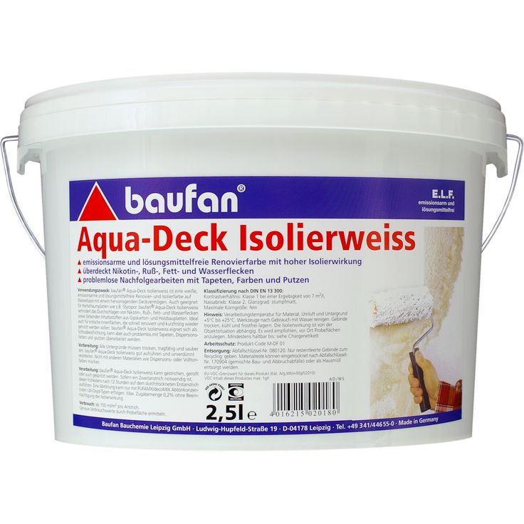 Baufan Aqua Deck Top Isolierweiß E.L.F. 2,5 L
