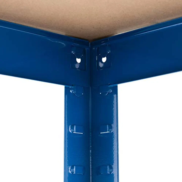 Steckregal Werkstattregal Kellerregal Schwerlastregal Metallregal Lagerregal Blau - 200x120x50cm | 875kg – Bild 5