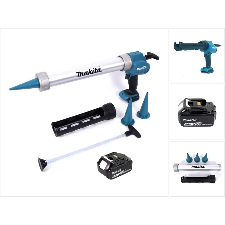 Makita DCG 180 G1X Akku Kartuschenpistole 18 V + 1x Akku 6,0 Ah - ohne Ladegerät