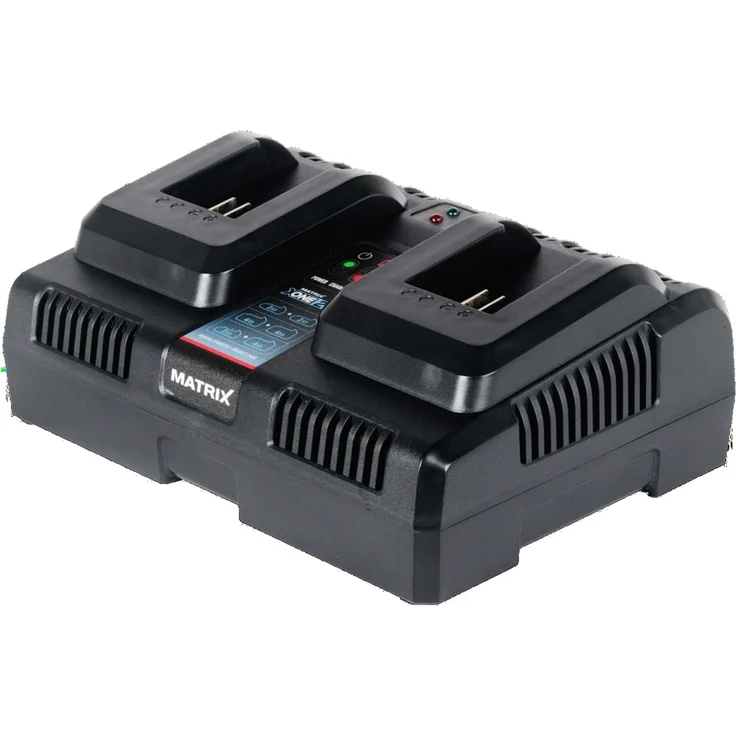 MATRIX X-One Doppelladegerät Akkuladegerät für X-One - Power 20 Serie 20 V