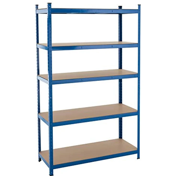 Steckregal Werkstattregal Kellerregal Schwerlastregal Metallregal Lagerregal Blau - 200x120x50cm | 875kg – Bild 1