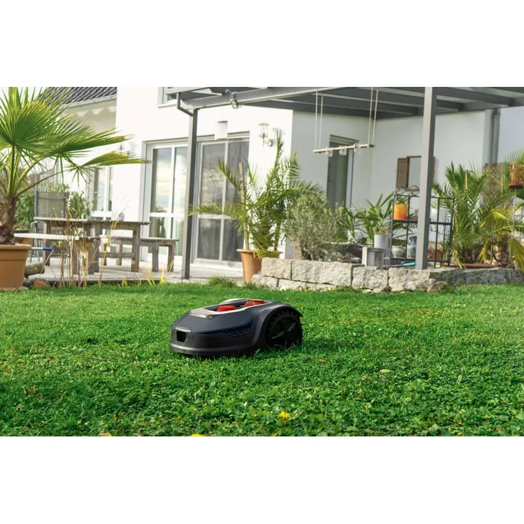 Scheppach Mähroboter RLM500W bis zu 400 qm² | 18cm Schnittbreite | 20-60 mm Schnitthöhe | Regensensor | WiFi & BT | App gesteuert | 35% Steigung | inkl. Station, 9 Messer, 100m Kabel & 130 Bodenhaken – Bild 9