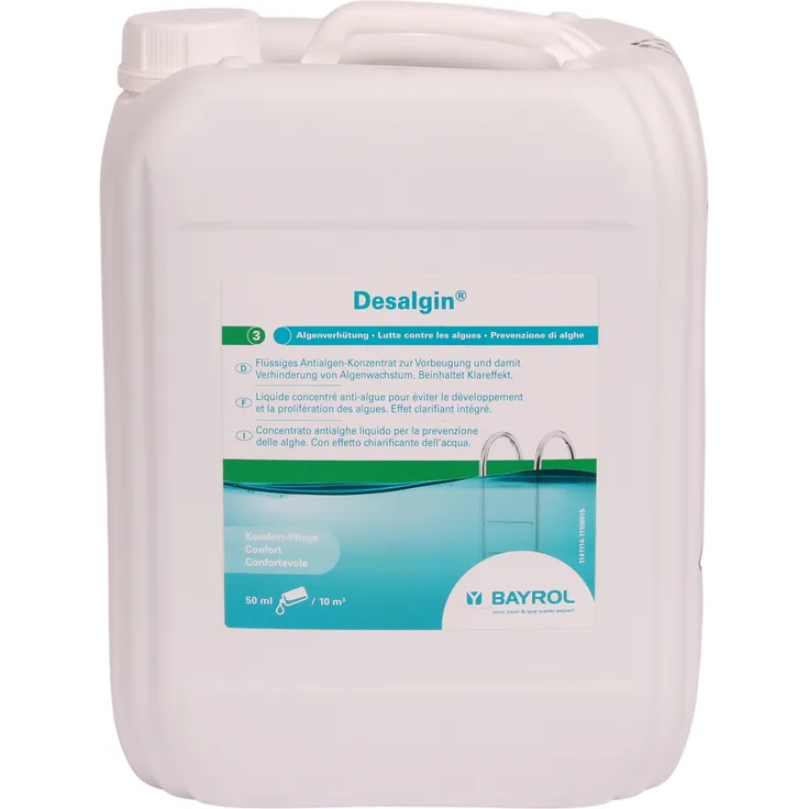Bayrol Desalgin 10 Liter Algenverhüter Algezid Vorbeugung schaumarm Schwimmbad
