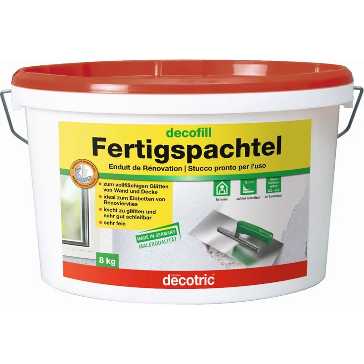 Decotric Fertigspachtel Decomur, 8 kg