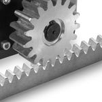 TIMBERTECH Zahnschiene und Schraubenset - Zahnstange von ca. 105 cm aus verzinkter Stahl und passende Schrauben