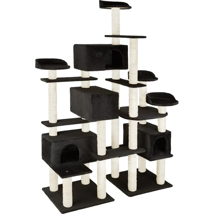 tectake Kratzbaum Entissar 214cm - schwarz – Bild 3