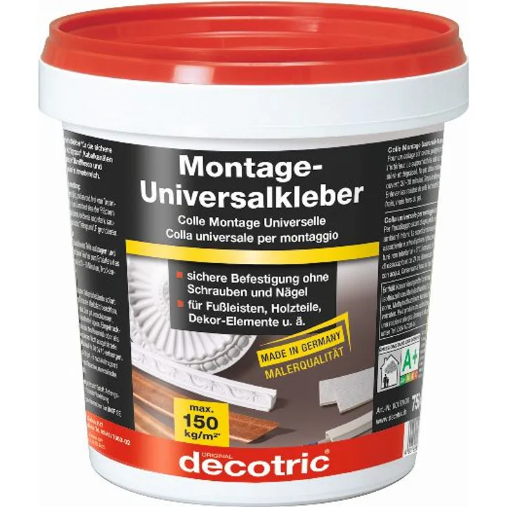 Decotric Montage- und Universalkleber 750 g, lösemittelfrei