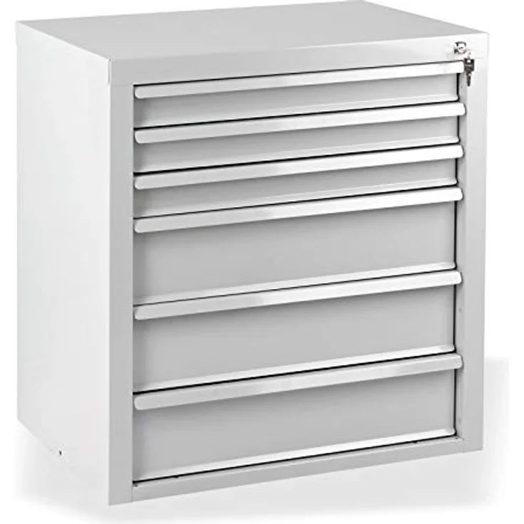 Schubladenschrank - Werkzeugschrank mammut, 6 Schubladen, RAL 7035 – Bild 1