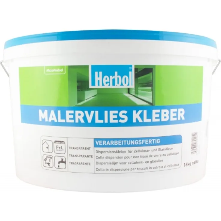 Herbol Malervlies Kleber 16kg, weiß Dispersionskleber