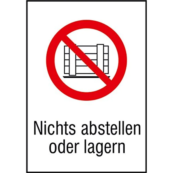 SafetyMarking Verbotsschild - Nichts abstellen oder lagern 21.1149
