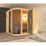 WEKA Design Sauna SARA 2 inkl. 9,0 kW BioS Ofen, naturbelassen