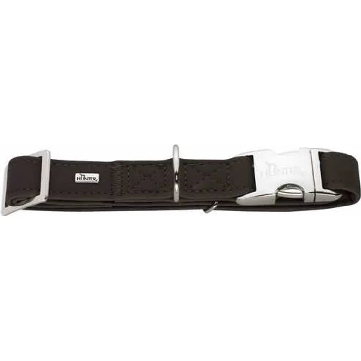 Hunter Hunde-Halsung Softie Alu-Strong braun M – Bild 1