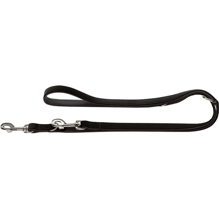 Hunter Verstellbare Führleine Softie schwarz 20 mm/200 cm – Bild 1