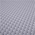 PE-Rattan in 0,9m Breite (Meterware) Sichtschutz Balkonblende silbergrau