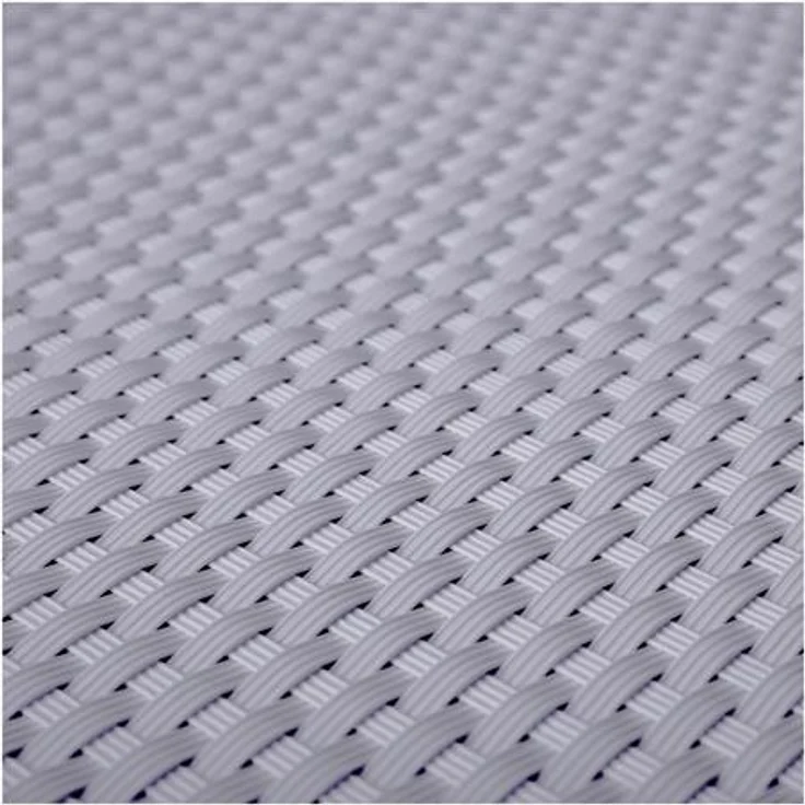 PE-Rattan in 0,9m Breite (Meterware) Sichtschutz Balkonblende silbergrau – Bild 1