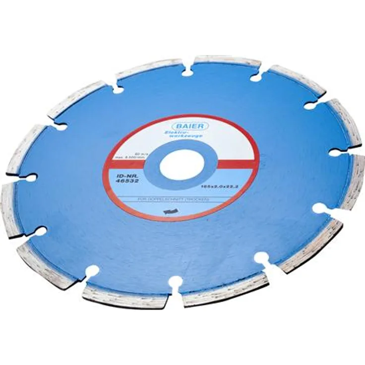 Baier Diamantskive Ø185 - F-bdn454 T-hårde Mat.hul 22 2 mm Diamantblätter