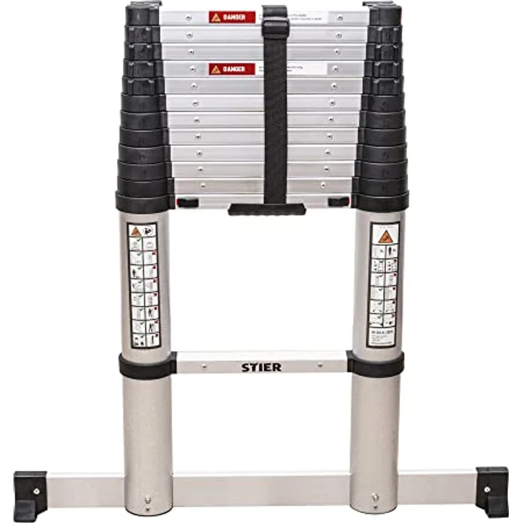 STIER Teleskopleiter Premium+ 3,8 m 13 Sprossen – Bild 5