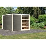 Karibu Saunahaus Cuben terragrau