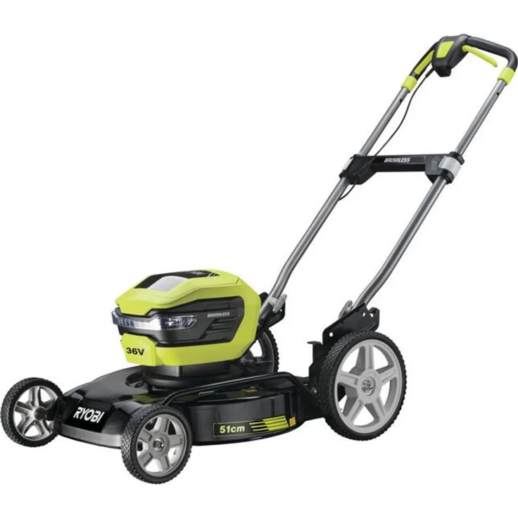 Ryobi Akku-Mulchmäher RY36LMMX51A-140 36 V 4 Ah Akku 51 cm Schnittbreite 625 m² Flächenleistung Akku-Rasenmäher – Bild 2