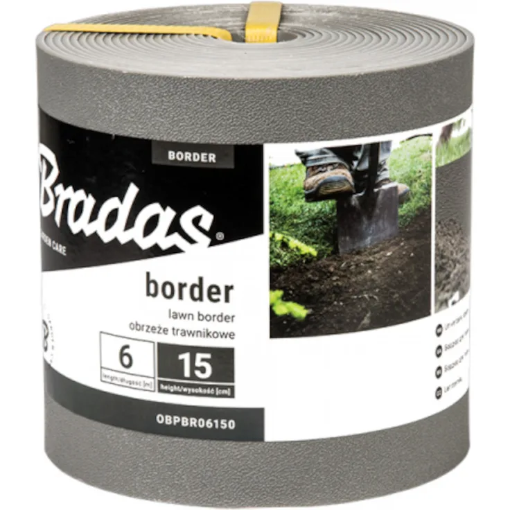 Rasenkanten Kunststoff 6m x 15cm grau - Preisvergleich
